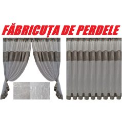 PERDEA CONFECTIONATA DESPARTITA CU ESARFE (COD: PB.738)
