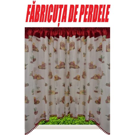 PERDEA CONFECTIONATA SCURTA CU BOLTA (COD: PBB.87) 