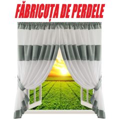 PERDEA CONFECTIONATA DESPARTITA CU ESARFE (COD: PB.758) 