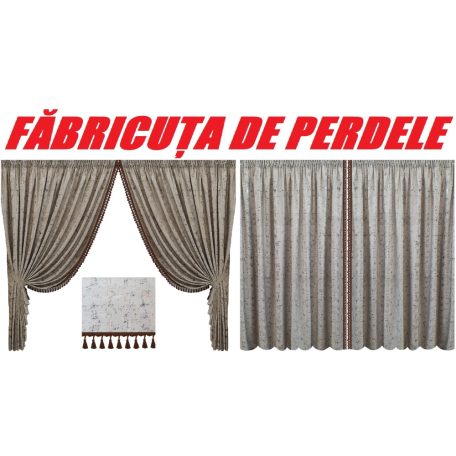 Set 2 draperii DECORINT pe rejansa lata (COD:DR.91)