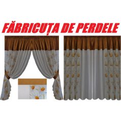 PERDEA CONFECTIONATA DESPARTITA CU ESARFE (COD: PB.729)