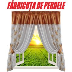 PERDEA CONFECTIONATA DESPARTITA CU ESARFE (COD: PB.728)