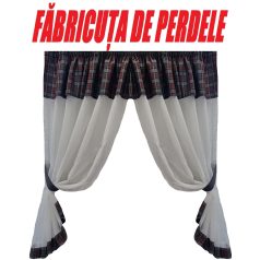 PERDEA CONFECTIONATA DESPARTITA CU ESARFE (COD: PB.686)
